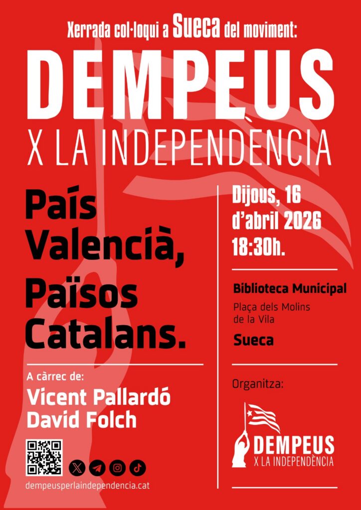 Acte de presentació Dempeus per la independència a Sueca
